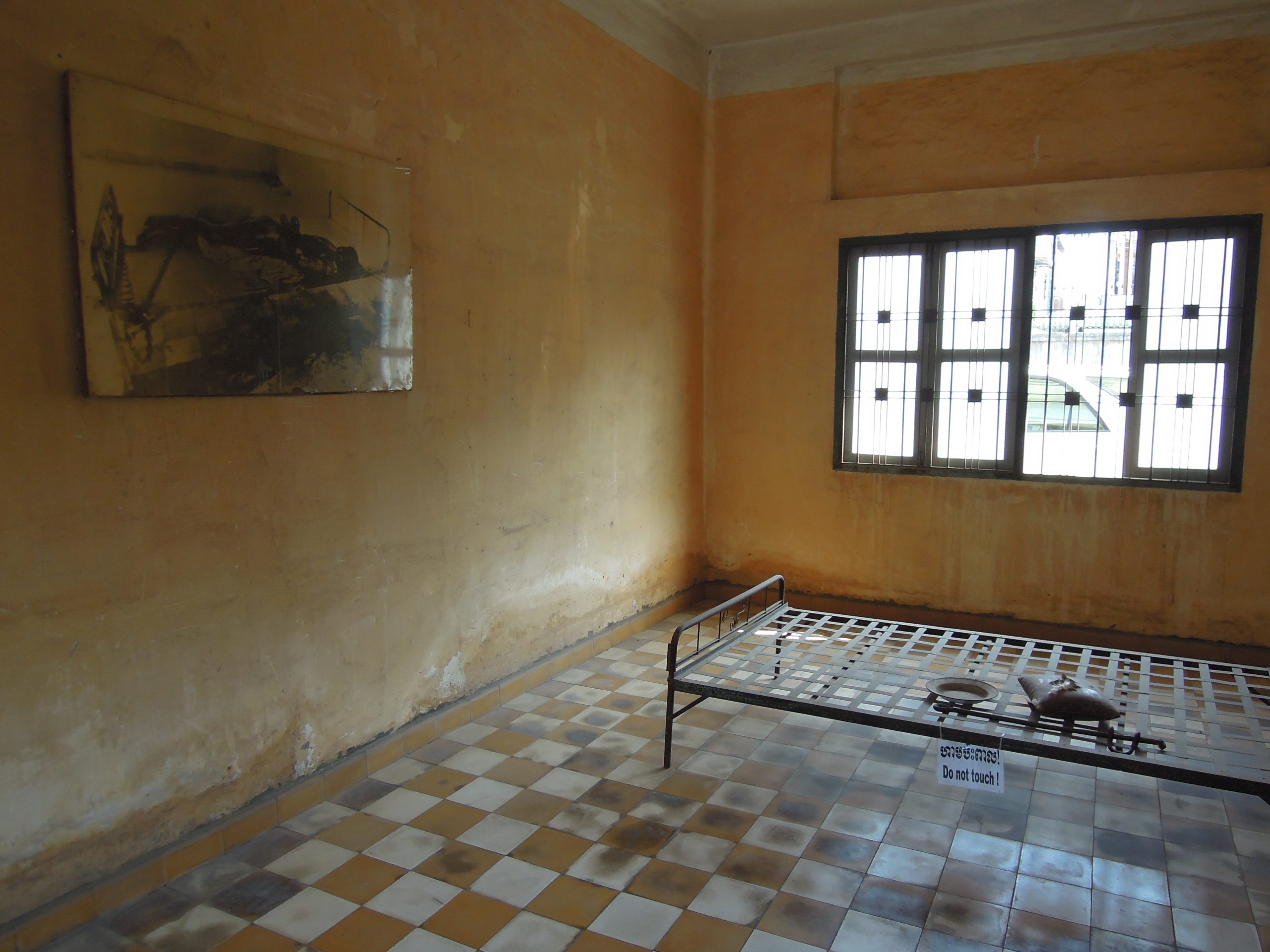 Image from S-21 Prison where thousands of people were tortured and killed. 