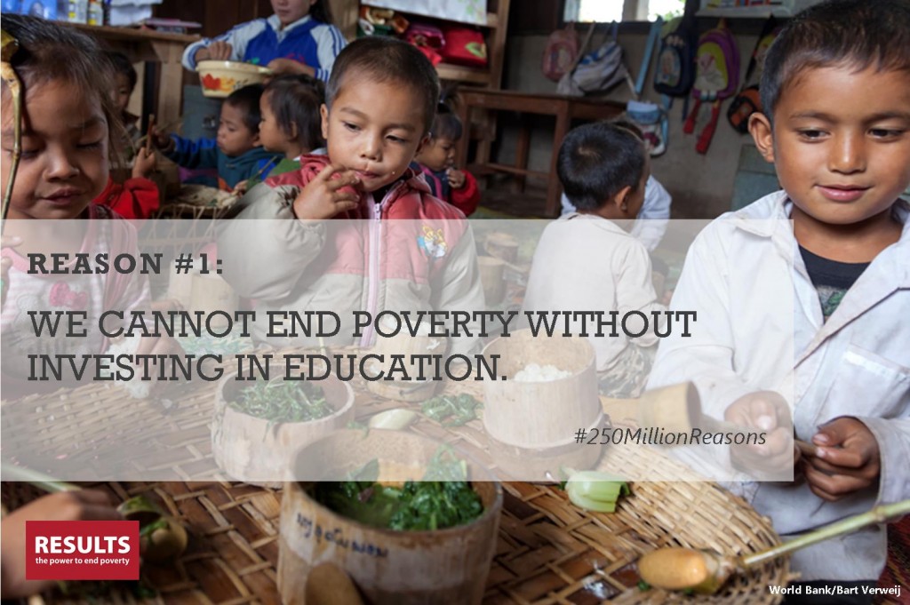 We cannot end poverty without investing in education