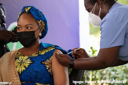 Second lady of Ghana receives first COVID19 vaccine