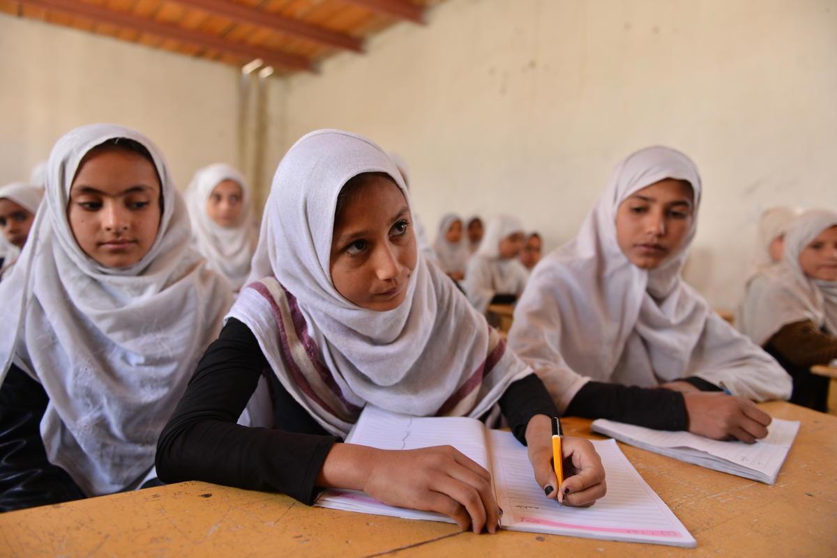 Afghanistan. Daman Middle School in Jalalabad