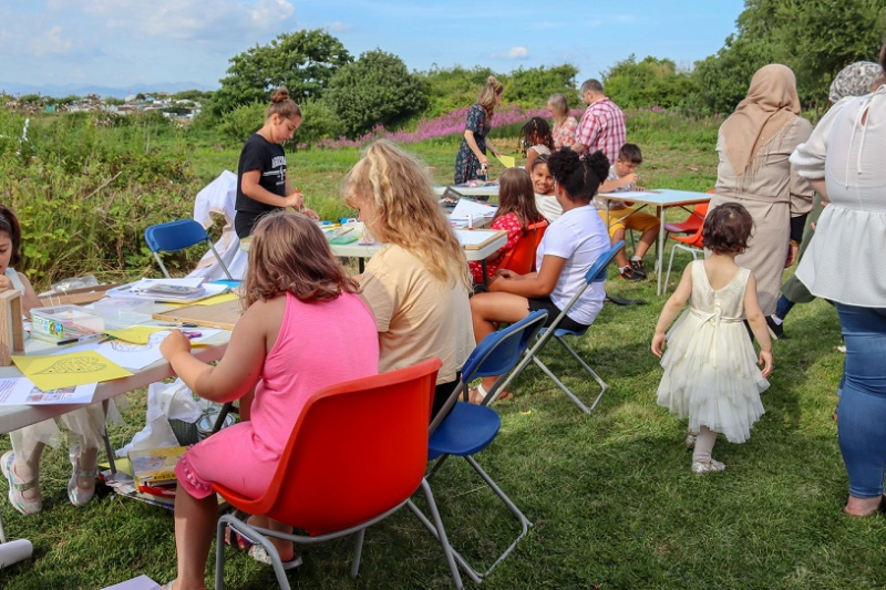 A Discovered Stories, Shared Communities picnic in Cumbria