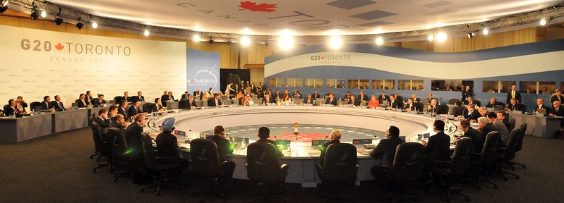 G20 action Leaders meet for a plenary session at the G20 Summit in Toronto, 26 June 2010